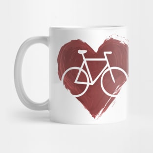 Cyclist's Heart Mug
